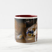 ゴールデンレトリーバー犬とテディーベア TWEEKLEURIGE KOFFIEMOK (Center)