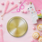 ゴールドペーパープレート ペーパープレート PAPIEREN BORDJE (Feest)