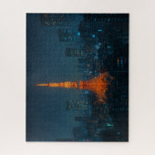 サイバーパンク東京タワー/Cyberpunk Tokyo Tower Legpuzzel (Verticaal)