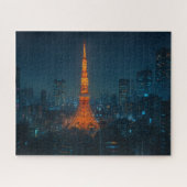 サイバーパンク東京タワー/Cyberpunk Tokyo Tower Legpuzzel (Horizontaal)