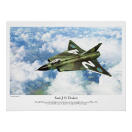 サーブ35ドレイケン PERFECT POSTER