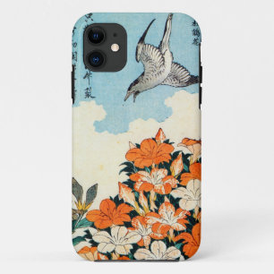 サ キ 小 鳥, 北 Satsuki Azalea en Bird, Hokusai Case-Mate iPhone Case
