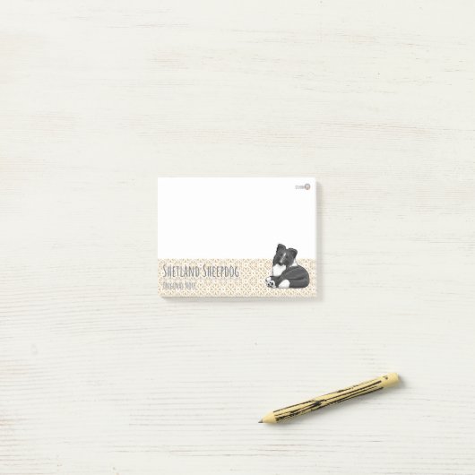 シェットランドシープドックのワンポイント3 ポストイット POST-IT® NOTES (Op bureau)