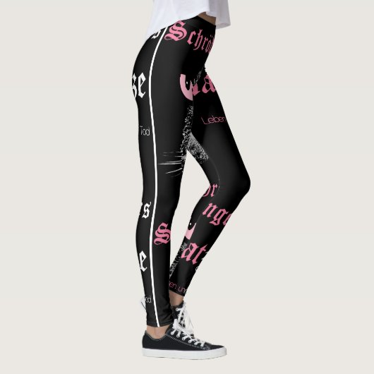 シュレ猫カラー桃(非黒) LEGGINGS (Rechts)