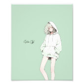 【シンプルイラスト】寿司娘ポスター Poster GenerativeAI (Voorkant)