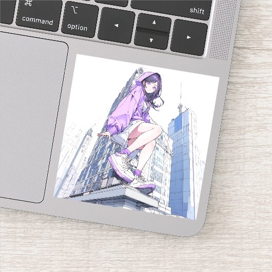 シール Seal|パープルJK Purple |寿司娘 GenerativeAI Sticker (Detail)