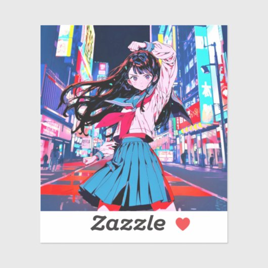 シール Seal|今日もお疲れポーズ 寿司娘 GenerativeAI Sticker (Vel)