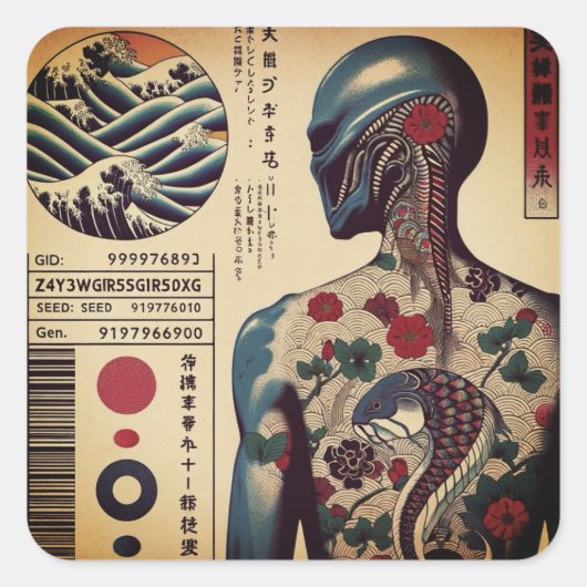 シール VIERKANTE STICKER (Voorkant)