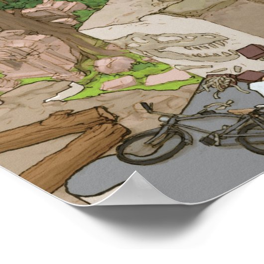 シ マ タ カ コ Iedereen slaapt Poster (Hoek)