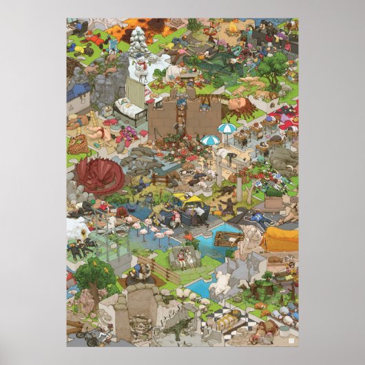 シ マ タ カ コ Iedereen slaapt Poster (Voorkant)