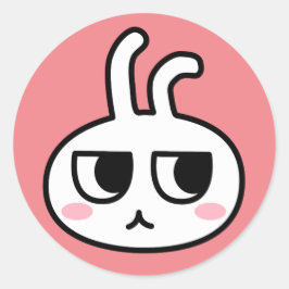 ジト目うさぎ顔シール RONDE STICKER