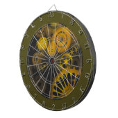 スチームパンク 歯車 DARTBORD (Voorkant Rechts)