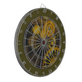 スチームパンク 歯車 DARTBORD (Voorkant Links)