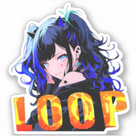 ステッカー｜VACHABORG グッズ「 Neo-Reiwa Girl 」 シール Sticker