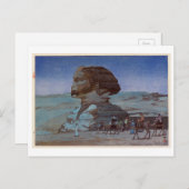 ス ィ ク ス(夜), Sphinx (nacht), Hiroshi Yoshida, Woodc Briefkaart (Voorkant / Achterkant)