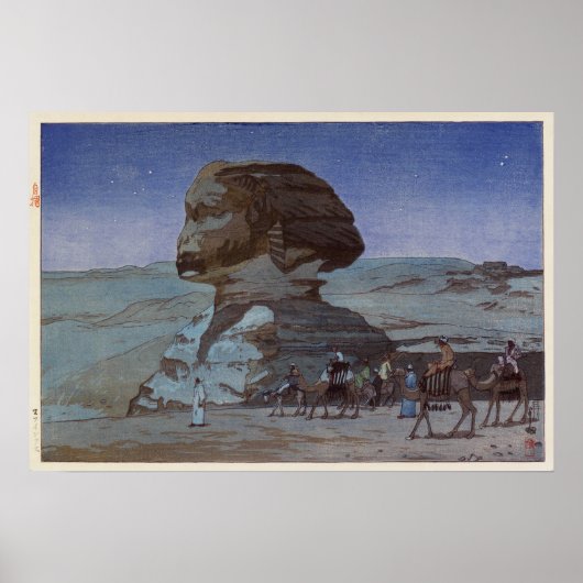 ス ィ ク ス(夜), Sphinx (nacht), Hiroshi Yoshida, Woodc Poster (Voorkant)