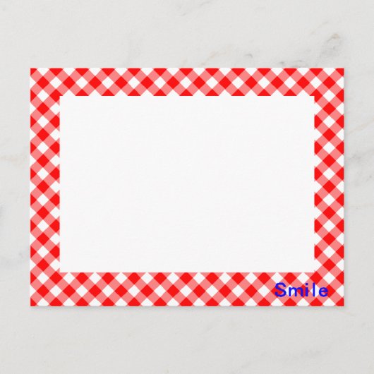 ス マ ガルB&R1000000000000000000000000000インギムチェックレッドN0 BRIEFKAART (Voorkant)