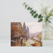 セーヌ川沿いの 花 屋ortificerend briefkaart (Staand voorkant)