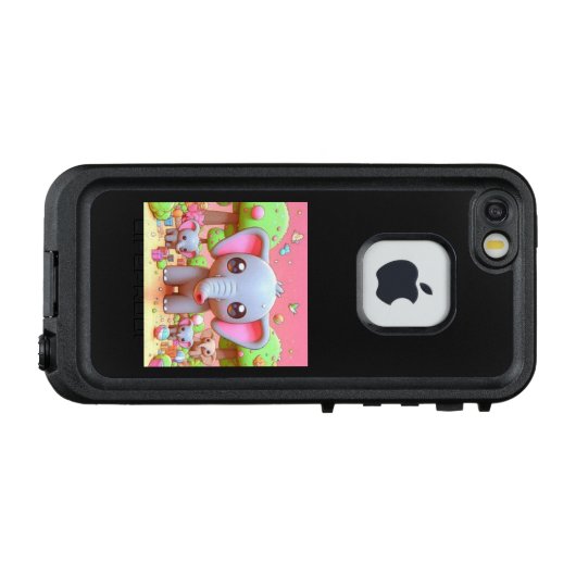 ゾウさんファミリー LifeProof iPhone HOESJE (Achterkant (horizontaal))