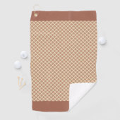 タータンチェック(ブラウン ) GOLFHANDDOEK (Insitu)