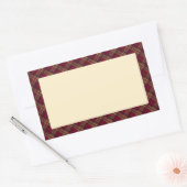 タータンチェック(ワインレッド)        RECHTHOEKIGE STICKER (Envelop)