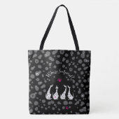 ダルメシアンの気持ち。ブラックバック TOTE BAG (Voorkant)