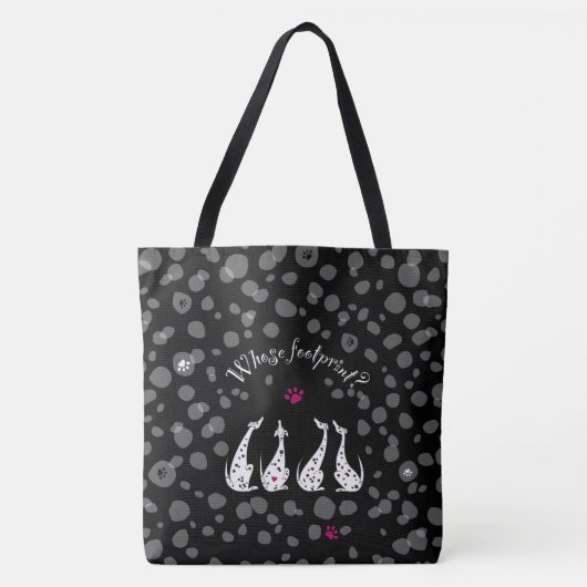ダルメシアンの気持ち。ブラックバック TOTE BAG (Voorkant)