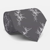 ダンスカスケードネクタイ(チャーコール) STROPDAS (Opgerold)