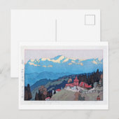 ダ ー ン 朝, Morning of Darjeeling, Hiroshi Yoshida Briefkaart (Voorkant / Achterkant)