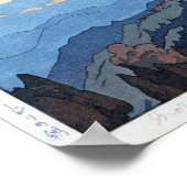 ダ ー ン 朝, Morning of Darjeeling, Hiroshi Yoshida Poster (Hoek)