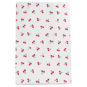 チェリー（ホワイト） ミディアムペーパーバッグ MEDIUM CADEAUZAKJE (Voorkant)