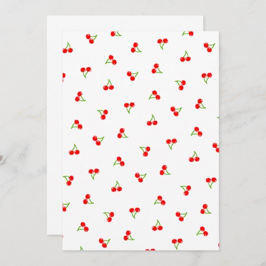 チェリー(ホワイト) KAART (Voorkant / Achterkant)