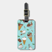 チョコミントアヒル BAGAGELABEL (Voorkant verticaal)