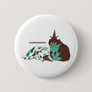 チョコミント_ねこ RONDE BUTTON 5,7 CM