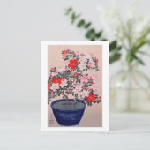 ツ ツ 盆 栽, 小の Bonsai Azalea Koson, Ukiyo-e Briefkaart (Staand voorkant)