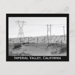 ¯\_(ツ)_/ ¯ Shrug Electricity Desert California Briefkaart