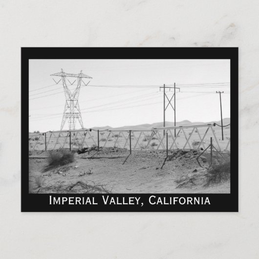 ¯\_(ツ)_/ ¯ Shrug Electricity Desert California Briefkaart (Voorkant)