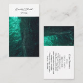 ディープグリーンのグラデーションが綺麗な VISITEKAARTJE (Voorkant / Achterkant)