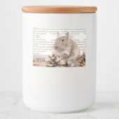 デグーの入れ物  ◈Rodent◈ Voedselcontainer Etiket (Voorkant)