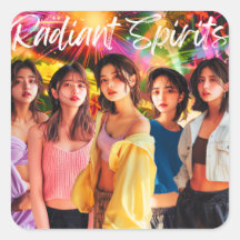 デジタルヒューマンアイドル「Radiant Dreams」　配信記念シール