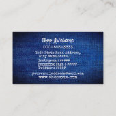 デニム　デザインのオシャレでカッコいい VISITEKAARTJE (Achterkant)