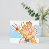 ト イ ン ト [trident & fundoshi] briefkaart (Staand voorkant)