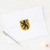 ドイツ　ワイマール紋章 VIERKANTE STICKER (Envelop)