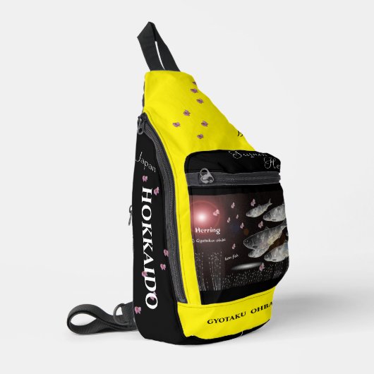 ニシン　利尻　あらゆる生命たちへ感謝と祈りをささげます。 SLING BAG (Linkerhoek)