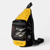 ニシン　礼文　あらゆる生命たちへ感謝と祈りをささげます。 SLING BAG (Rechterhoek)