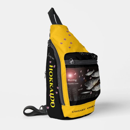 ニシン　礼文　あらゆる生命たちへ感謝と祈りをささげます。 SLING BAG (Linkerhoek)