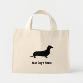 ニ Dachund ミ・ ダ ク ッチ op de miniatuur Miniatuur Mini Mini Tote Bag