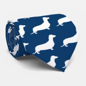 ニ Dachund ミ・ ダ ク ッチ op de miniatuur Miniatuur Mini Stropdas (Opgerold)