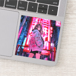 ネオンJKシール Seal｜寿司娘 GenerativeAI Sticker