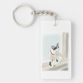 ネコのイラストキーホルダー SLEUTELHANGER